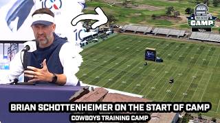 Brian Schottenheimer Speaks After Cowboys Training Camp Opens