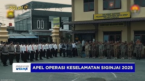 POLRES KERINCI GELAR APEL KESELAMATAN SIGINJAI 2025