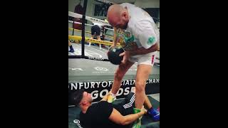 Tyson Fury Training Tommy Fury For Jake Paul Fight
