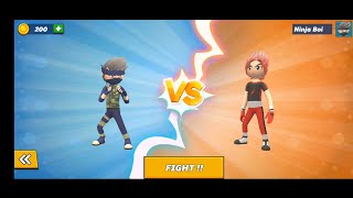 Ninja Boi vs GoChan - StickMan Fighter : Karate Games - Map1 Gameplay (Andriod,iOS) screenshot 5