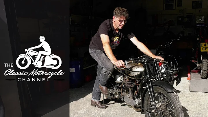 Classic British Motorcycle Start Up - Norton 16H 5...