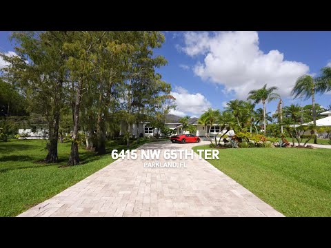 6415 NW 65TH TER, Parkland, FL home video tour