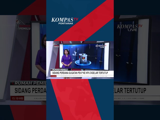 Sidang Perdana Gugatan PDIP soal Penetapan Gibran Cawapres di PTUN, KPU Pertanyakan #shorts class=