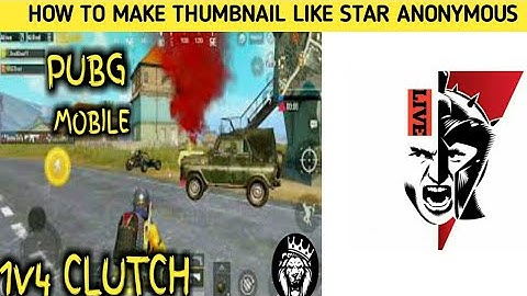 HOW TO MAKE THUMBNAIL LIKE STAR ANONYMOUS EASY AND FAST