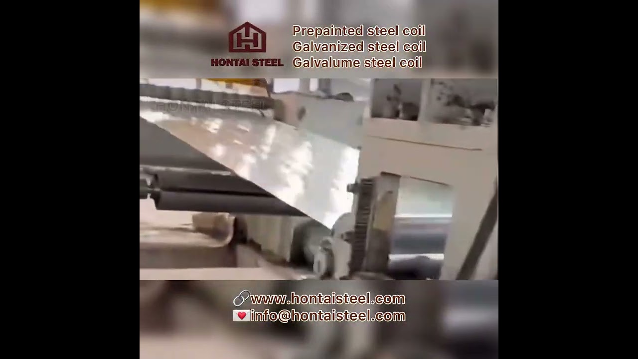 Galvalume steel strips(Galvalume slitted coils) in production