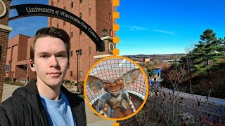 wisconsin, eau claire sculpture tour + uwec campus tour / usa solo travel vlog