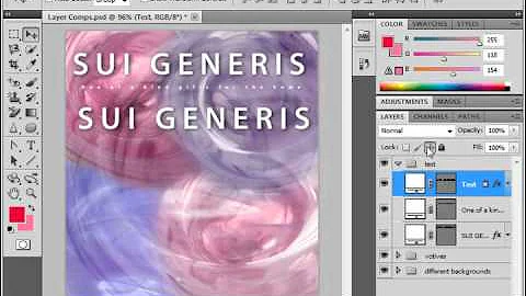 Photoshop CS5 Tutorial Locking Layers Adobe Training Lesson 9.5