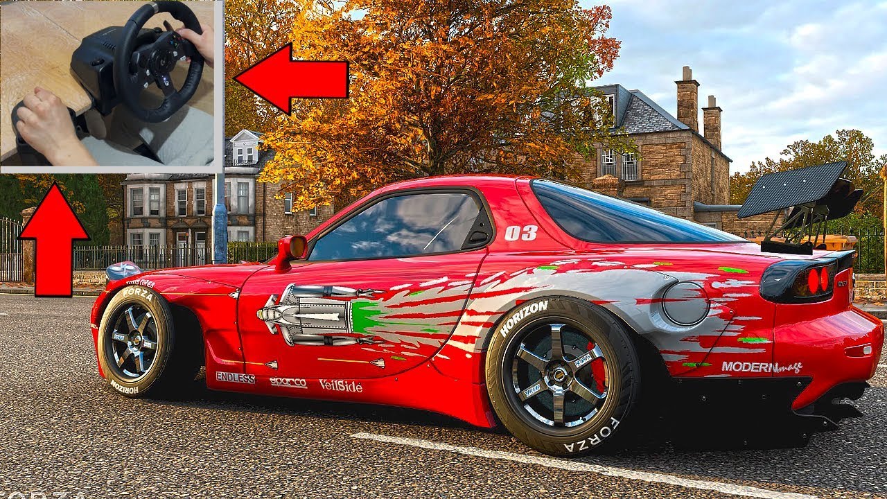 forza horizon 2 Forza Horizon 4 Mazda RX 7 |The Fast and the Furious | Steering Wheel + Shifter Gameplay | Racer V8