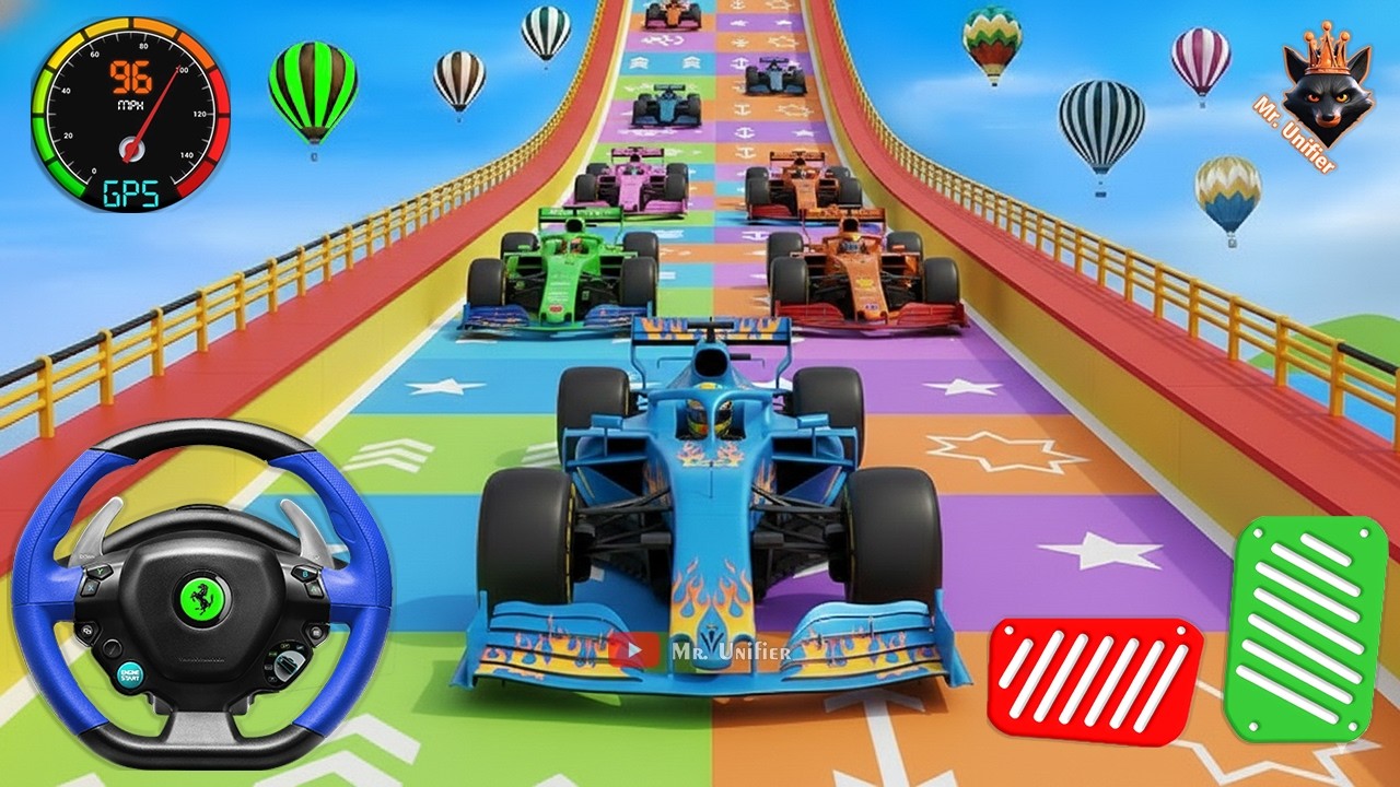 Monster Truck Mega Ramp Extreme Racing - Impossible GT Car Stunts Driving | Android Gameplay