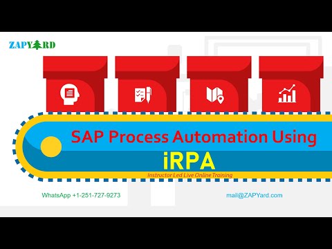 SAP Process Automation Using iRPA Training - July 9. 2022