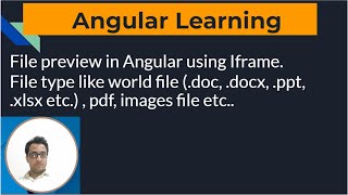 File preview in Angular | Open document URL like .doc, docx, .xlsx, .ppt, .pdf and images in Angular screenshot 5