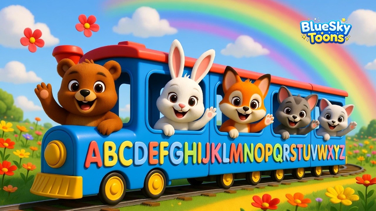 The Alphabet Train Adventure 🚂 | ABC Learning for Kids | Fun Animal ...