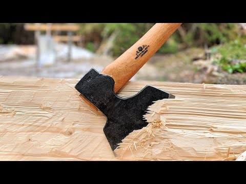 How To PERFECTLY Split a Log Lengthwise Only Hand Tools | 6.0 |-One Man Traditional Log Cabin series
