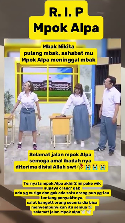 Selamat Jalan Mpok Alpa #mpokalfa #nikitamirzani #raffiahmad #artist #trending #shortvideo