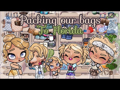 Packing *suitcases* 💼👜 For Florida 🇺🇲🎒 || vlog routine avatar world