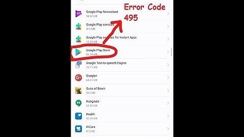 How to Fix Play Store Error Code 495 easily!!!