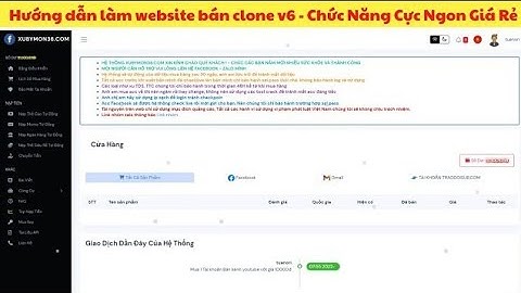 Hướng Dẫn Tạo Shop Clone V6 Bán Via FB , Mail Cổ , Xu , TUT , Azure.. Nạp Tiền Tự Động|ANORI.COM.VN