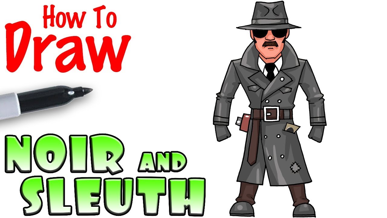 How to Draw Noir and Sleuth | Fortnite - YouTube - 1280 x 720 jpeg 110kB