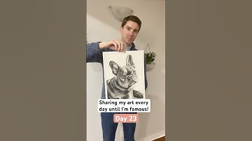 Day 23 of Sharing My Art Every Day Until I’m Famous | #frenchbulldog #art #dog