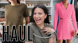 SPRING CLOTHING + SHOE HAUL - Go to Basics + The perfect Date Night Dress | LuxMommy