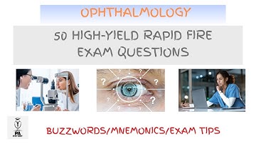 Ophthalmology Exams Prep 50 High Yield Questions Review!