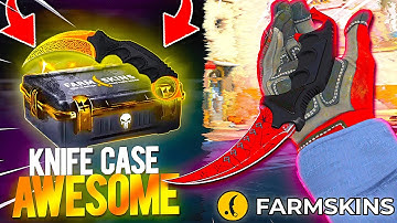 I PULLED KARAMBIT CRIMSON WEB IN THE CASE !!! - Farmskins Promo Code 2025