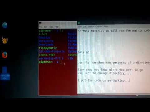 Command Terminal Tutorial - Matrix movie Code - Running Python from DOS or Linux