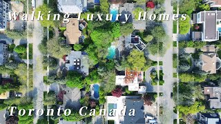🌺Walking Luxury Homes Tour I York Mills Affluent Areas of Toronto Canada |Spring Colors《4K》2024