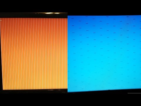 How to fix orange screen with vertical white stripes and blue screen with horizontal lines