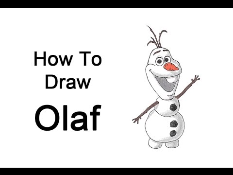 olaf frozen outline