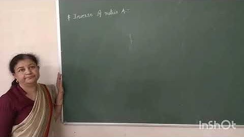 Adjoint & Inversion of matrices A in English and Gujarati language.| By Bindiya Joshi |