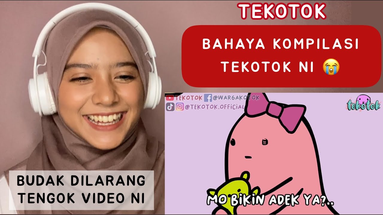 KANAK-KANAK BAWAH UMUR GAK BISA LIAT TEKOTOK NI ‼️ MALAY GIRL REACT TO KOMPILASI #TEKOTOK