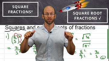 HOW to calculate the SQUARE and SQUARE ROOT of FRACTIONS - Grade 8