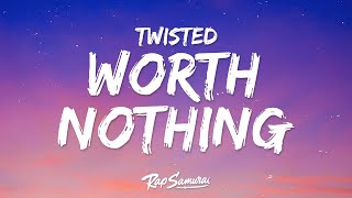 TWISTED, Oliver Tree - WORTH NOTHING (Lyrics) Resimi