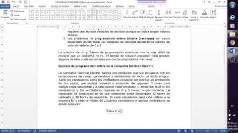 Programación Entera