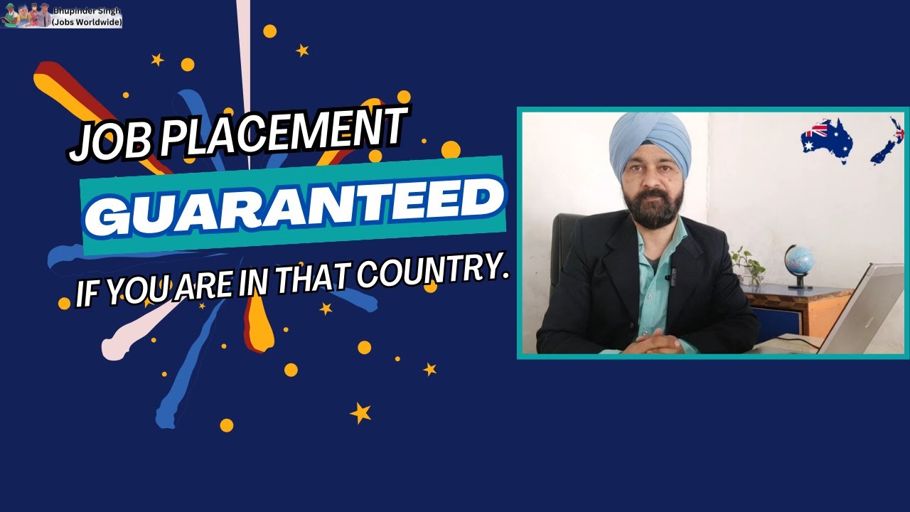 JOB PLACEMENT SERVICE, If you are already in Australia / NZ / UK