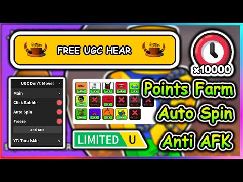 [UGC LIMITED] Roblox UGC Don't Move Script - Points Farm | Anti AFK