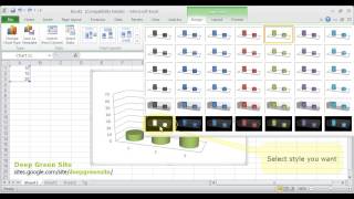 MS Excel 2010 / How to change style of chart