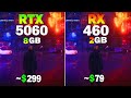 RTX 5060 vs RX 460 - Test in 8 Games