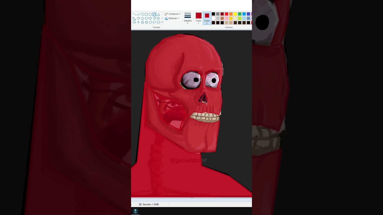 ART mewing Microsoft Paint Sigma #art #microsoftpaint #anatomy #skeleton #mewing #sigma