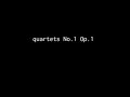 Quartets no1 op1 by jonathan murillo