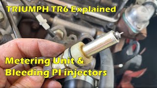 Triumph TR6 Metering Unit & Bleeding the Petrol Injection Injectors