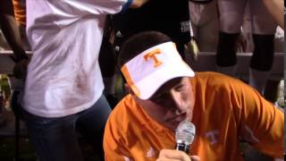 Tennessee Vols Coach Butch Jones Takes ALS Ice Bucket Challenge