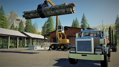 FS19 | Hitachi Zaxis 240 Loading Like A Beast | American Style Logging | Timelapse