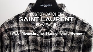 Saint Laurent FW16 B/W flannel shirt | Review & Sizing | - YouTube