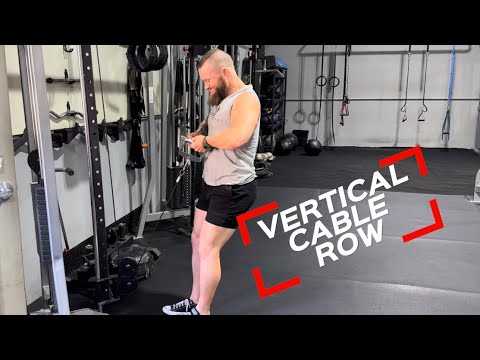 VERTICAL CABLE ROW — #trapsexercise