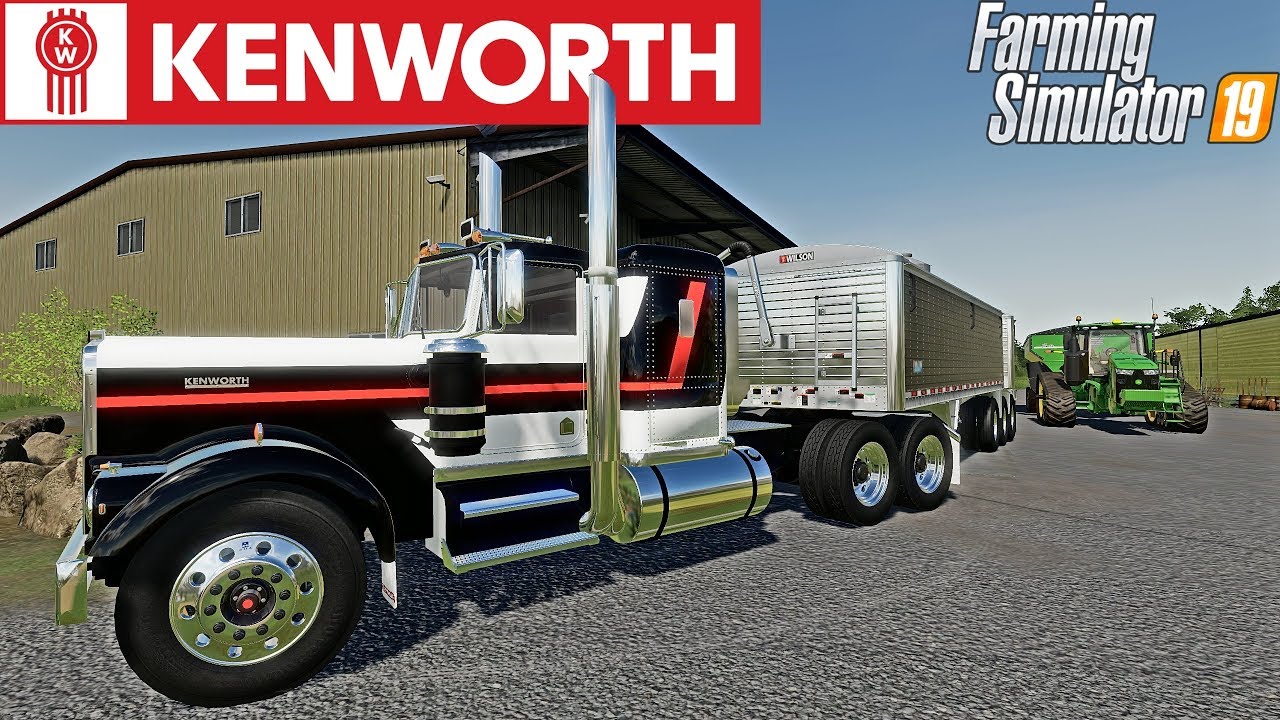 MOVING GRAIN WITH AN OLD KENWORTH! | Lone Oak 19 (FS19)