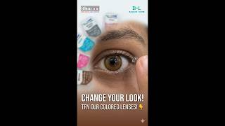 How to Wear Colored Contact Lenses | Bausch & Lomb Color Lenses Review & Tutorial 👁️✨