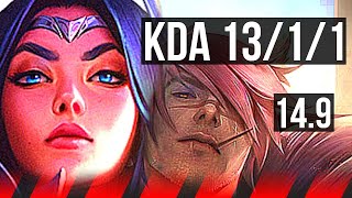 IRELIA vs SETT (TOP) | 13/1/1, 8 solo kills, Legendary | EUW Diamond | 14.9