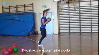 Plyometria Dwuskok Z Wyrzutem Piłki Z Dołu Plyometric, Power 2 Jump Hops To Underhands Toss